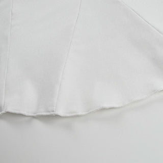 Off shoulder long sleeve ruched ruffle mini dress