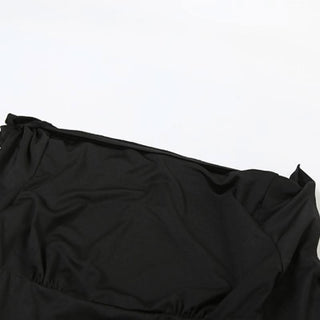 Long sleeve hollow out off shoulder smocked pant set