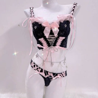 Bowknot v neck self tie ribbon cami top