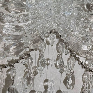 Halter metal chain beaded tassels cami top