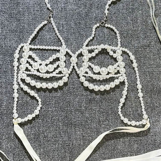 Halter hollow out beaded self tie cut out top