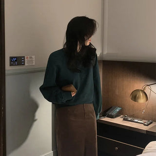 Fleece-lined sweatshirt