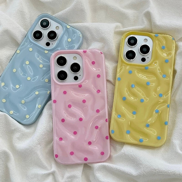 Glossy Polka Dot iPhone Case