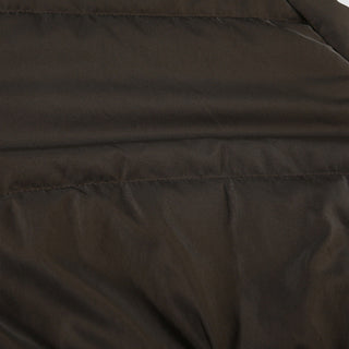 Fur hooded cotton cropped zipper
