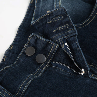 Washed low waist flared jeans