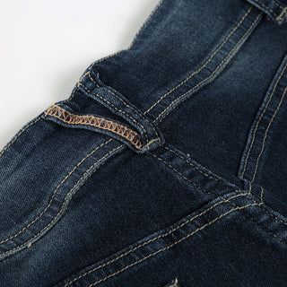Washed low waist flared jeans