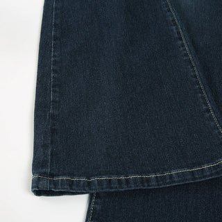 Washed low waist flared jeans