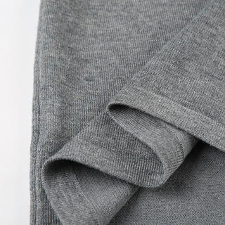 Halter neck backless high collar knitted vest