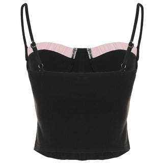 Textured Ruffle Hem Corset top