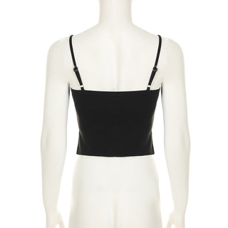 Textured Ruffle Hem Corset top