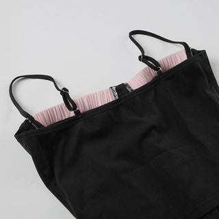 Textured Ruffle Hem Corset top