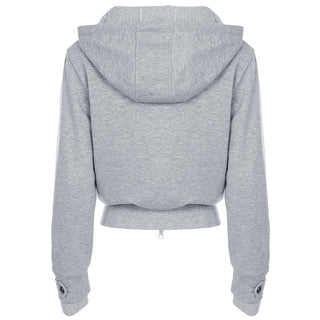 Striped stitching hooded sweater