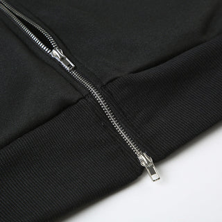 Y2K Diamond fur hooded zipper