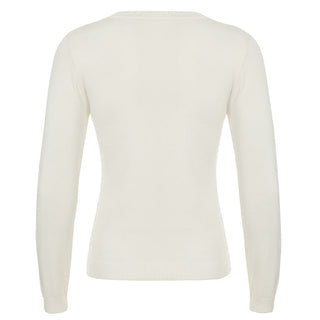 Solid Color V-Neck Sweater