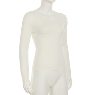 Solid Color V-Neck Sweater