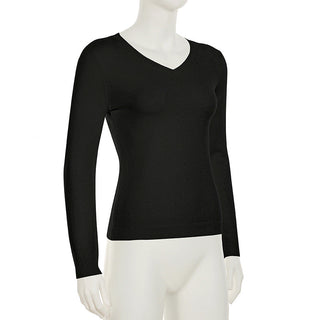 Solid Color V-Neck Sweater