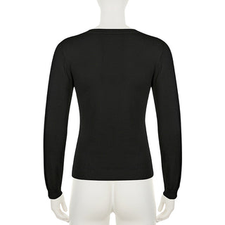 Solid Color V-Neck Sweater