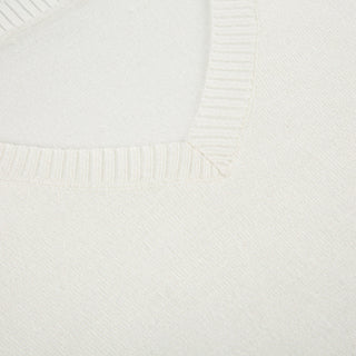 Solid Color V-Neck Sweater