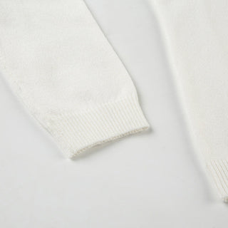 Solid Color V-Neck Sweater