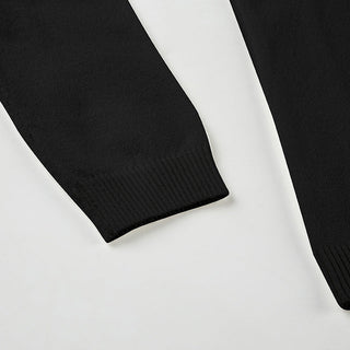 Solid Color V-Neck Sweater