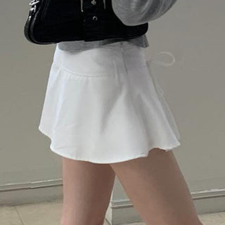 Bowknot short A-line skirt