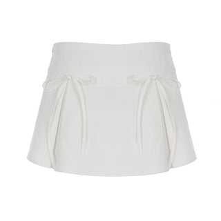 Bowknot short A-line skirt