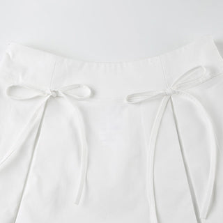 Bowknot short A-line skirt