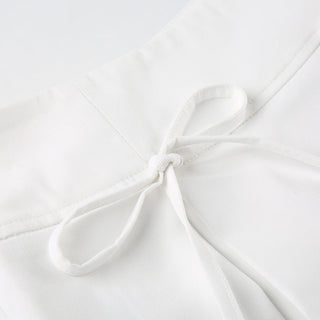 Bowknot short A-line skirt