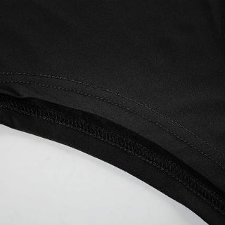 Lace edge square collar long-sleeved top