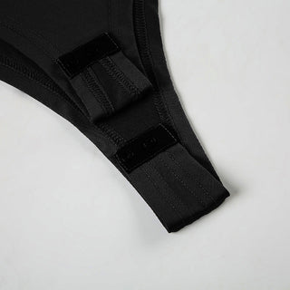 Lace edge square collar long-sleeved top