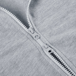 Solid color hooded cardigan sweater