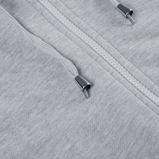 Solid color hooded cardigan sweater