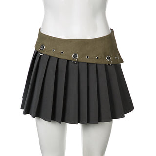 Wasteland slim pleated skirt