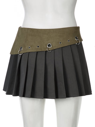 Wasteland slim pleated skirt