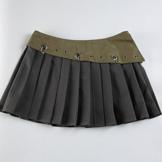 Wasteland slim pleated skirt