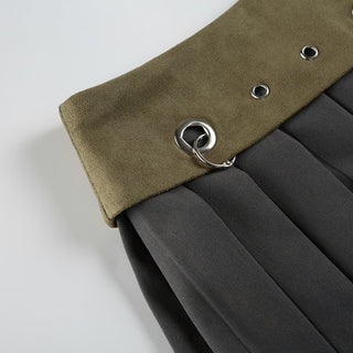 Wasteland slim pleated skirt