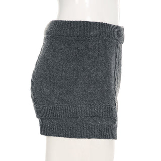 Knitted shorts + Hoodie Set