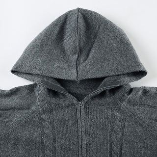 Knitted shorts + Hoodie Set