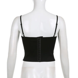 Lace edge Contrast color top