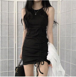 Sleeveless black dress