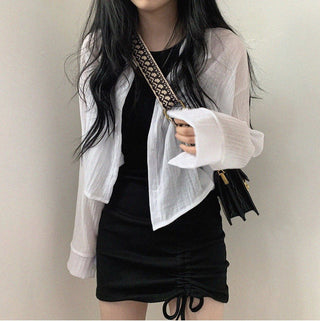 Sleeveless black dress