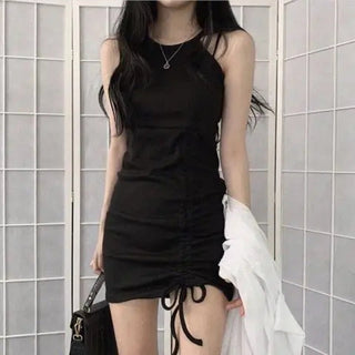 Sleeveless black dress