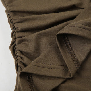 Contrast color fake two-piece camisole