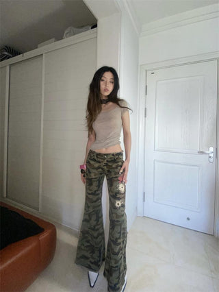 Y2k printed slim short-sleeved T-shirt