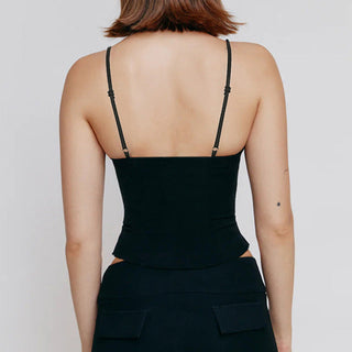 Ffishbone waist slim corset top