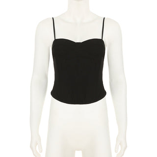 Ffishbone waist slim corset top