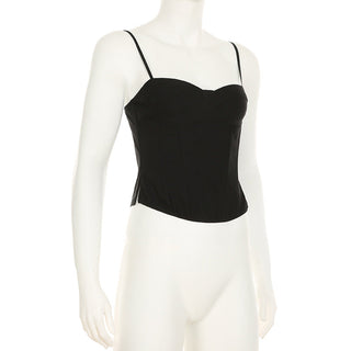 Ffishbone waist slim corset top