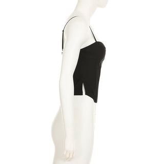 Ffishbone waist slim corset top