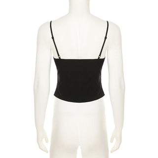Ffishbone waist slim corset top