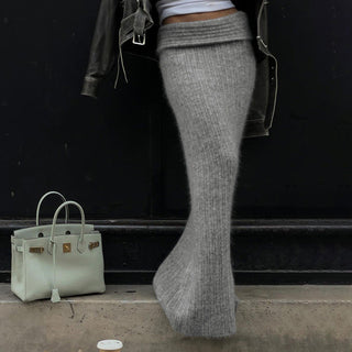 Low waist elastic fishtail hip skirt